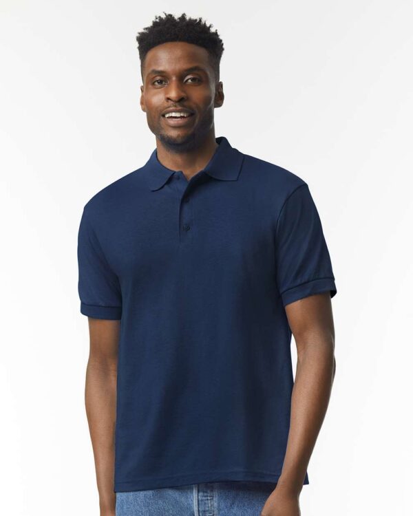 DryBlend Polo — Navy on-model front