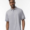 DryBlend Polo — Sport Grey on-model front