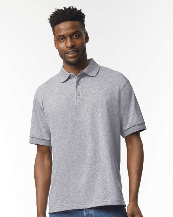 DryBlend Polo — Sport Grey on-model front