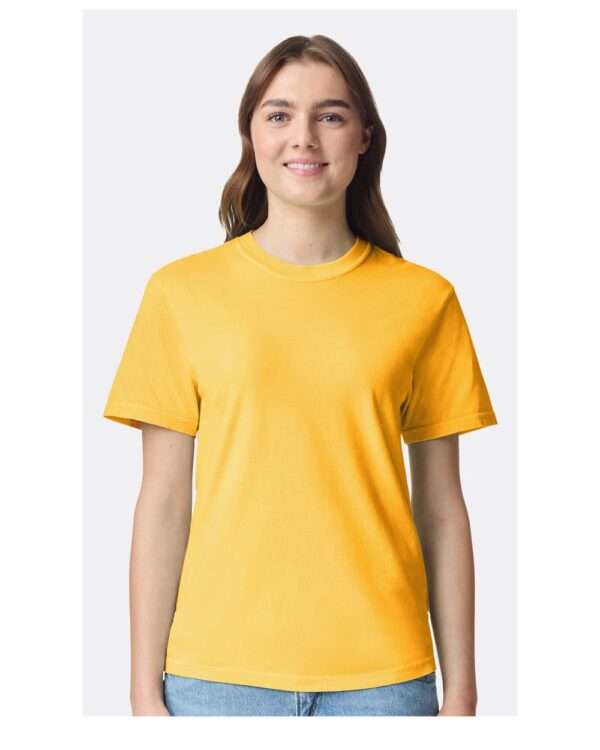 Garment-Dyed Tee — Citrus on-model front