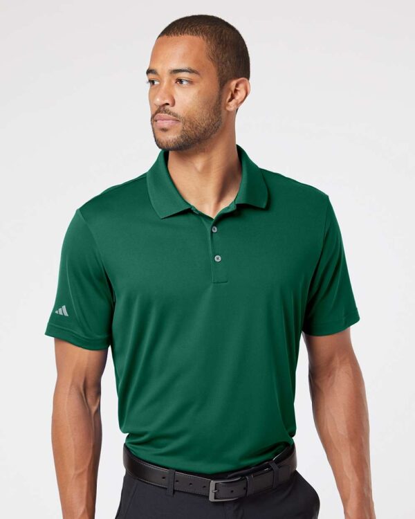 on-model-74520_omf_jpg adidas Performance Polo — Collegiate Green on-model front