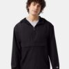 on-model-75732_omf_jpg Packable Anorak Jacket — Black on-model front