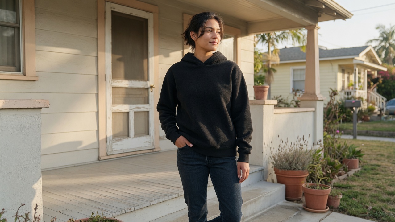 Everyday fleece hoodie for real life